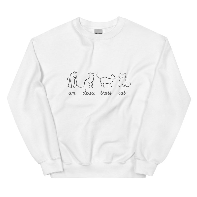 un deux trois cat sweatshirt