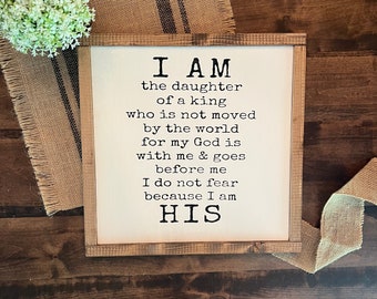 I am His, Daughter of a King, God is With Me