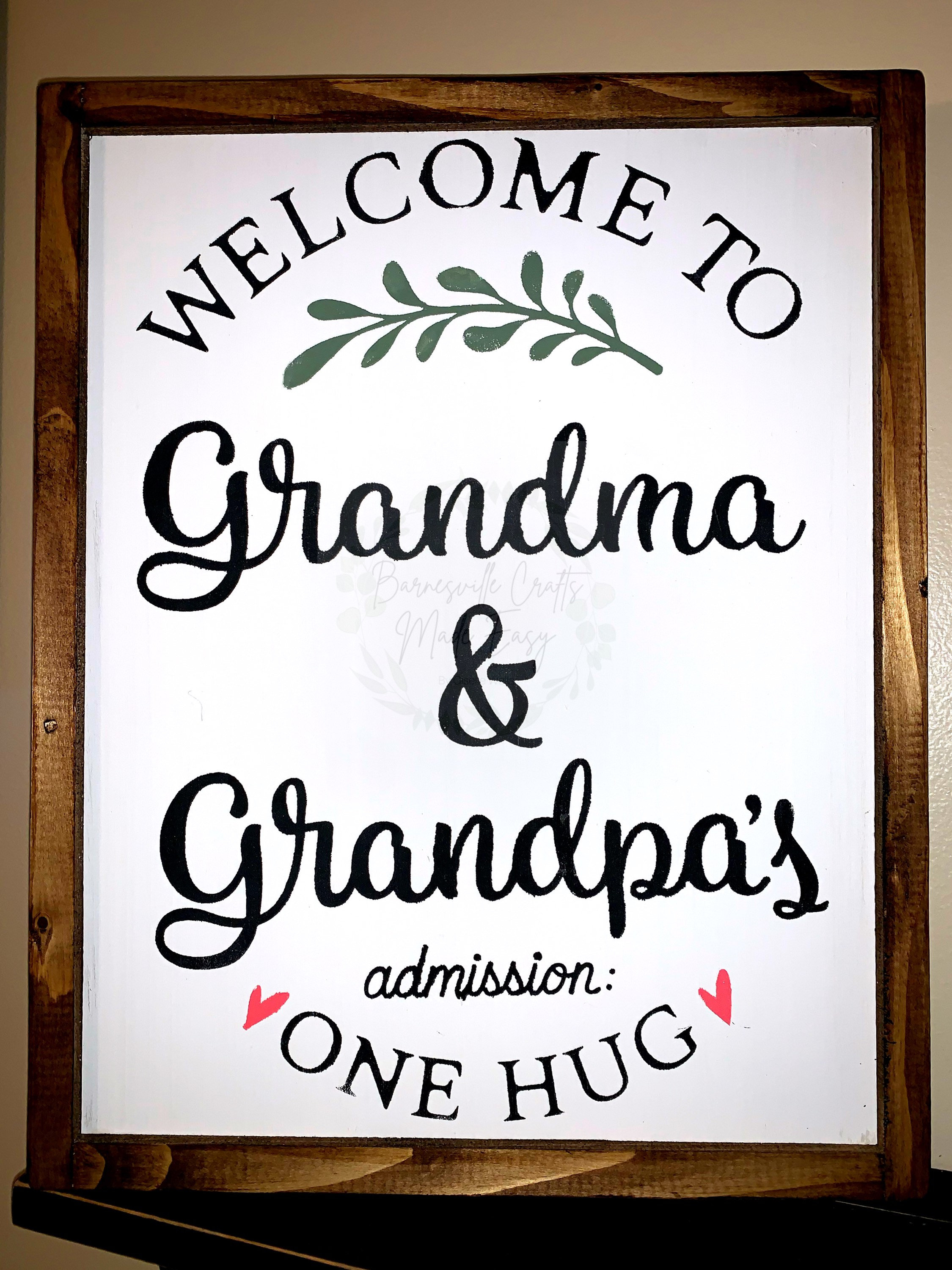 Welcome to Grandma and Grandpas - Etsy