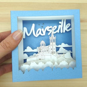 Carte Pop-up 3D Notre Dame de la Garde - Marseille
