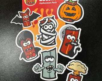 Mister Bacon Halloween Sticker Pack, Laptop Sticker, Water Bottle Decal, Cartoon Bacon Sticker, Cute Spooky Season Sticker