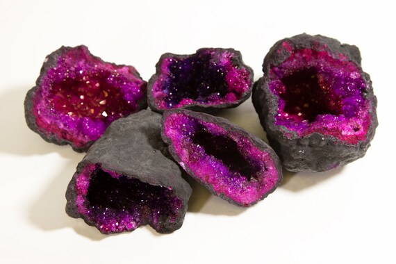 Assorted Small Purple Dyed Geode