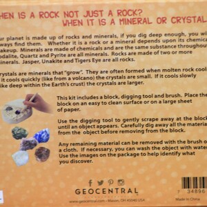 Dig Kit, Excavation Kit: Discover Rocks and Minerals - Etsy