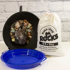 Big Bag Plus Surprise + Sifter, Gemstone Mining, KidsLoveRockz