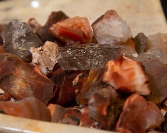Carnelian Rough stone 1/2 lb (8 oz), 1 lb, 2 lb or 5 lb
