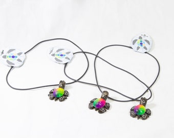 Collier de tortue en marbre multicolore 2 » - Turtleman Foundation Purchase (Un collier)