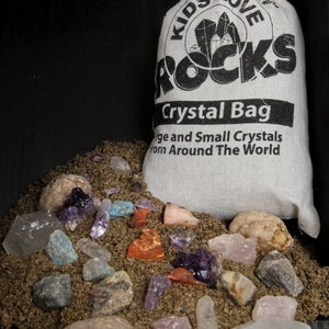 Large Crystal Bag Crystal Mining Bag - Etsy