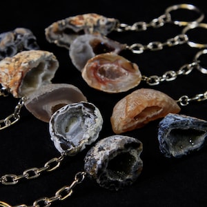 Assorted Geode Keychain, Single Piece