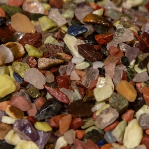 Natural Tumbled Assorted Gemstone Chips - 1/2lb
