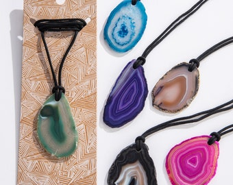 Assorted Agate Necklace (One Necklace)