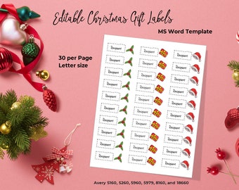 Avery 5160 Template - Etsy