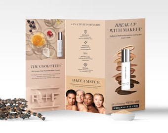 Digital Files Rodan and Fields Radiant Defense Postcard Personalized R+F Promotional Piece Rodan and Fields Join The Glow Nation