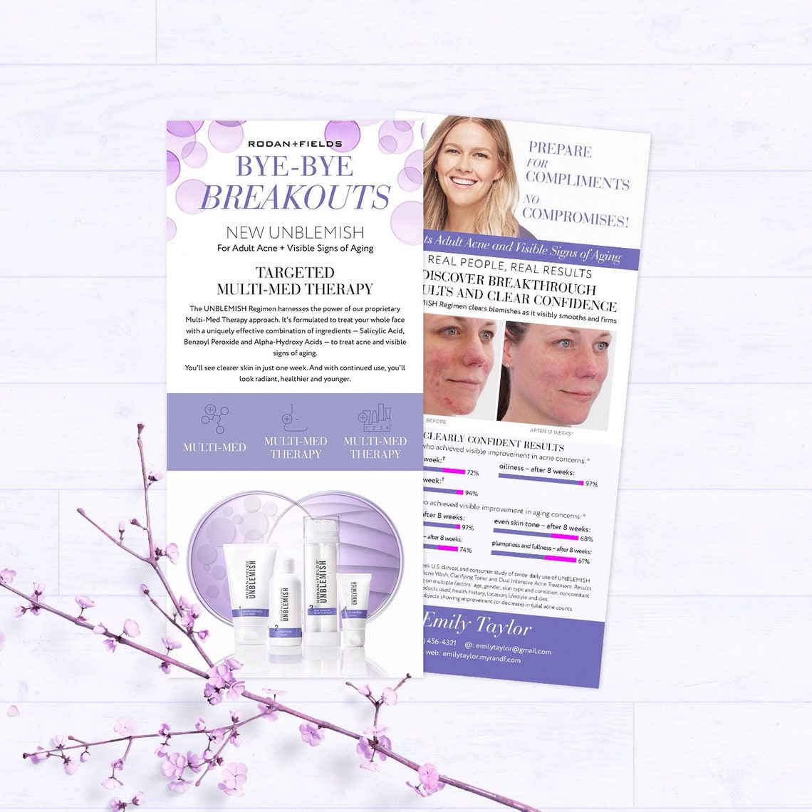 Rodan And Fields New Unblemish Flyer Rodan Fields New Etsy
