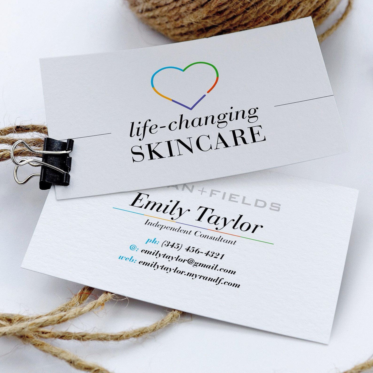 Rodan and Fields Business Cards Skincare Business Card RF Etsy