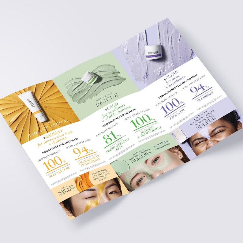 Rodan and Fields Face Masks Brochure NEW Detox Mask Your Etsy