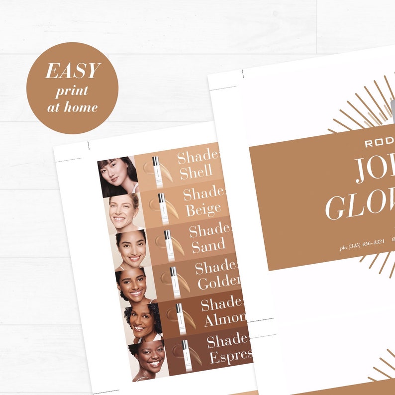 Digital Files Rodan and Fields Radiant Defense Postcard Personalized R+F Promotional Piece Rodan and Fields Join The Glow Nation