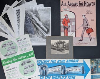 Curated Train Collector's Gift Bundle Assorted Vintage Items