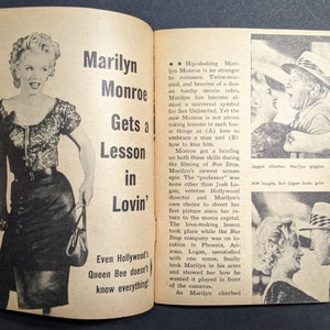 Male Life Magazine October 1956 Featuring Marilyn Monroe