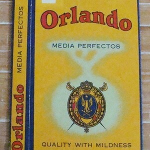 Original Unused Orlando Media Perfectos Paper Cigar Box
