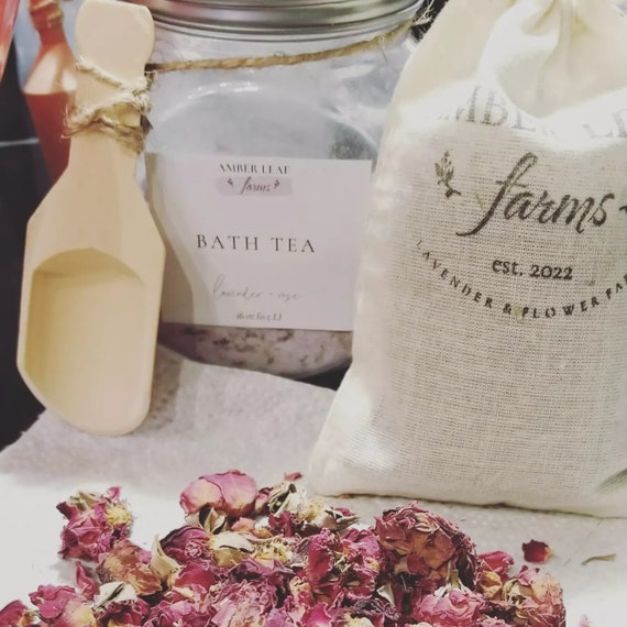 Lavender and Rose Hip Bath Tea