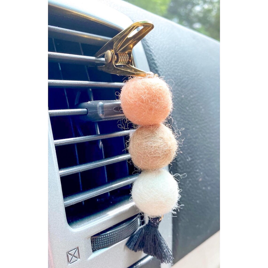 Wool Ball Essential Oil Car Diffuser Etsy