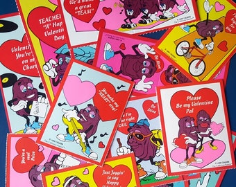 1989 California Raisins Valentines