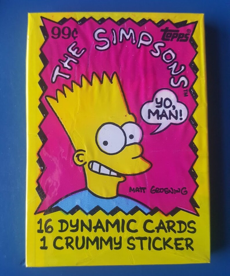 The Simpsons trading cards and stickers unopen packs Etsy