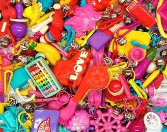 80's Plastic Bell Charms - Listing #1 - Choose your charm