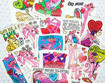 1980's Pink Panther Valentines