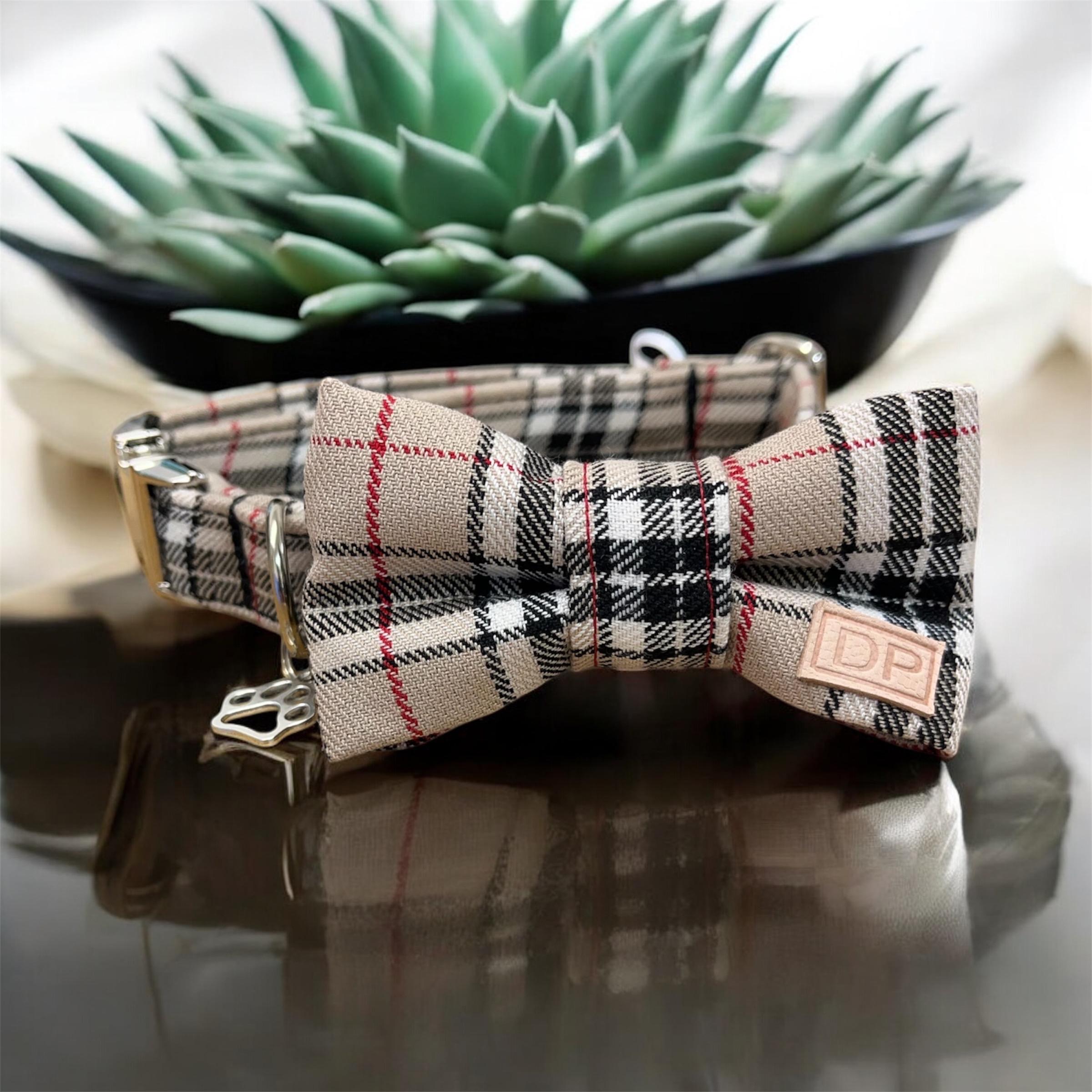 Bow Tie Burberry Plaid Dog Harness Burberry Dog Bow UK