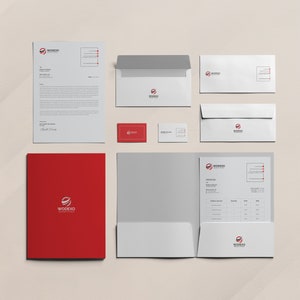 Business Identity Package Canva Template Corporate Identity Pack MS Word Files Templates with Letterhead Invoice Business Card Envelope