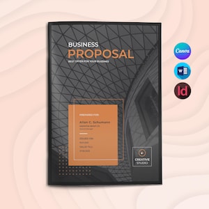 Project Proposal Template | Editable in Canva & Word | Contractor Brochure, Client Brief, Business Contract