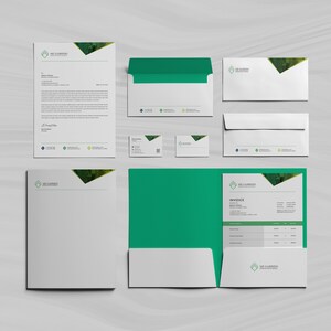 Business Identity Package Canva Template Corporate Identity Pack MS Word Files Templates with Letterhead Invoice Business Card Envelope