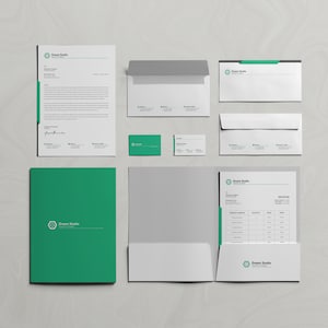 Business Identity Package Canva Template Corporate Identity Pack MS Word Files Templates with Letterhead Invoice Business Card Envelope