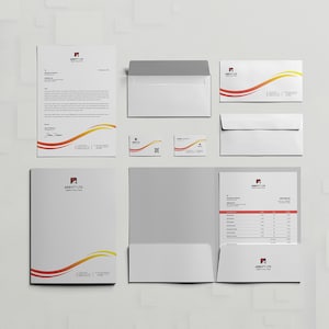 Modern Corporate Identity Pack, Corporate Stationery Design Template | Clean Branding Identity Template | Canva & MS Word Template