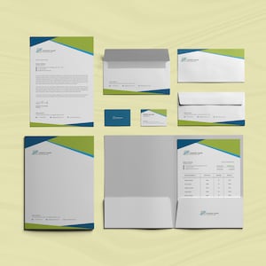 Business Identity Package Canva Template Corporate Identity Pack MS Word Files Templates with Letterhead Invoice Business Card Envelope