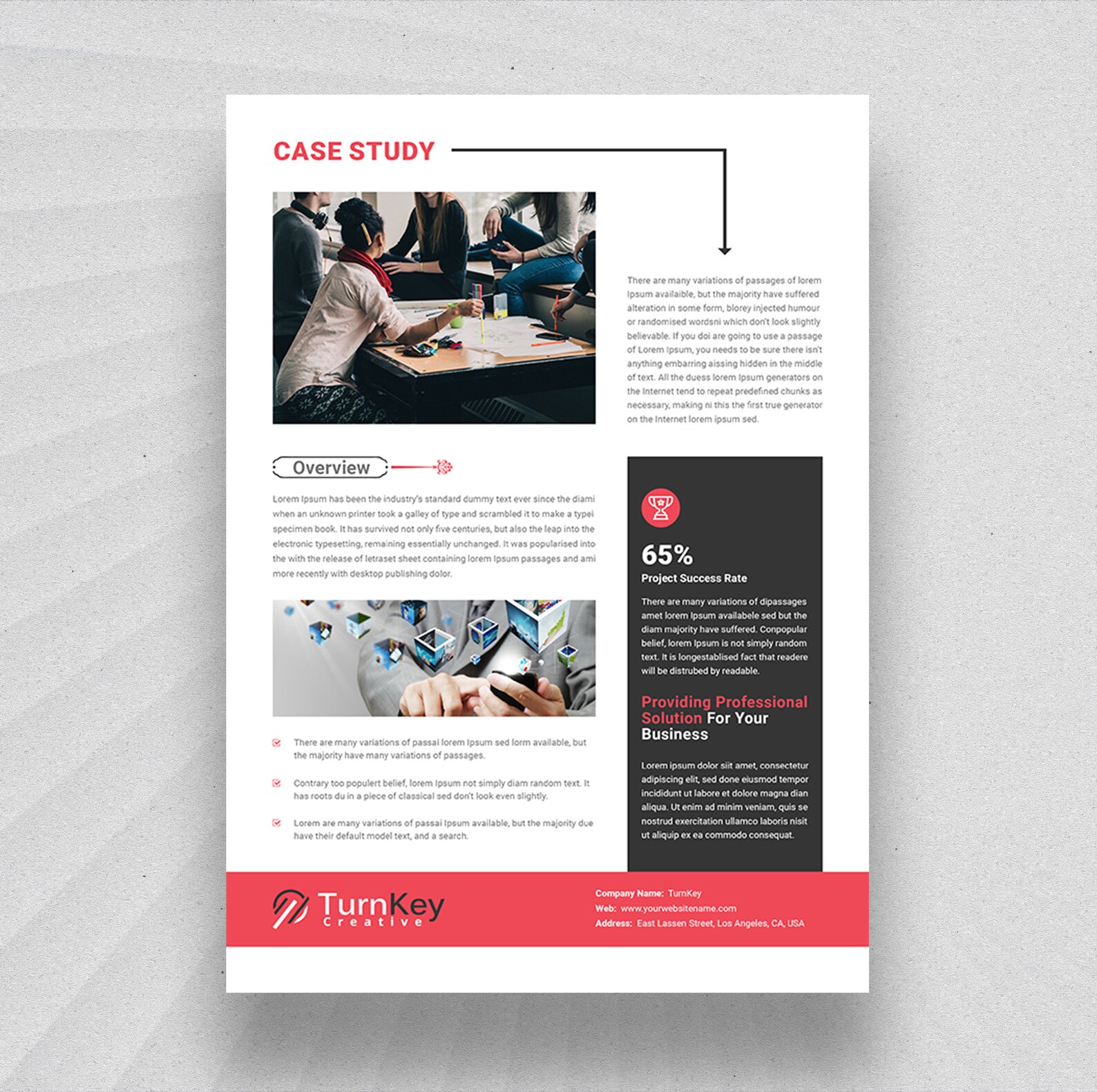 Case Study Booklet Canva Template Business Report Brief MS Word Monthly ...