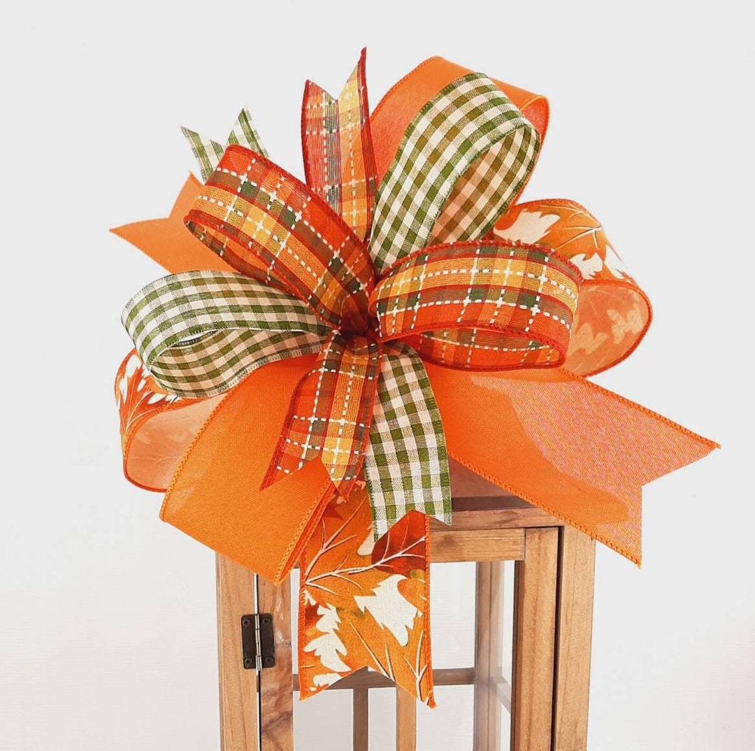 Fall Bows for Front Door Wreaths or Lanterns, Fall Door Decor, Fall
