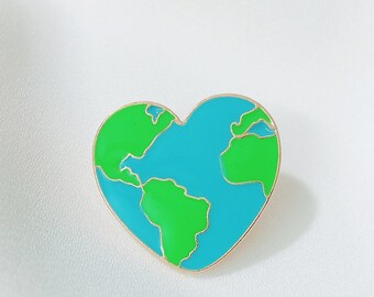 The earth Pin /Heart pin /Hard Enamel Pin/Hard metal Pin/Label pin/Hat pin /