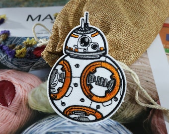 BB8 Droid Iron On Sew On Patch
