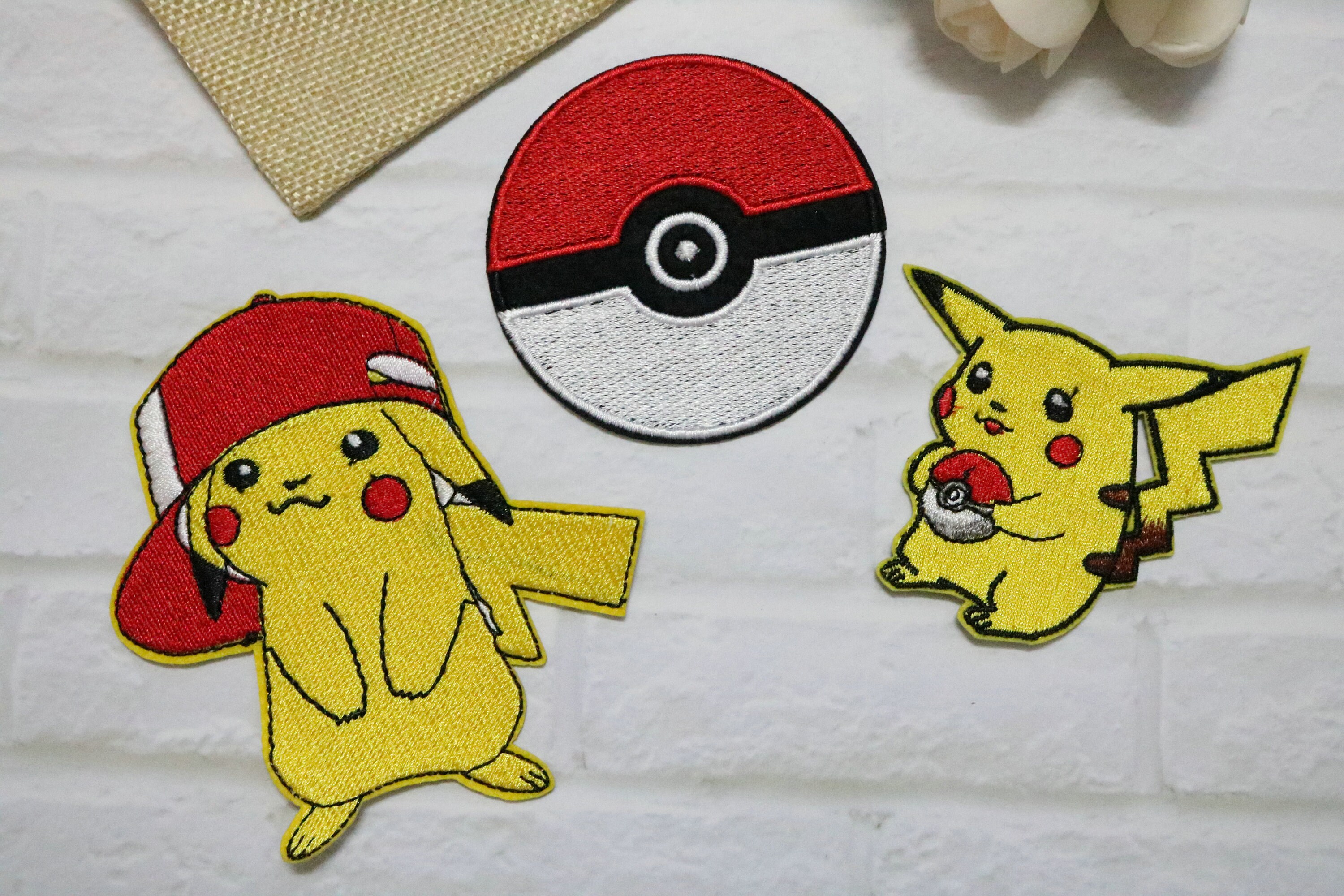 Pokemon patch/Poke ball patch /Pikachu patch /Embroidered/ Etsy