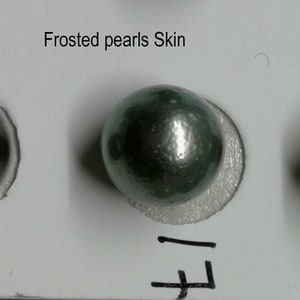 Natural Frosted Tahitian Cultured Pearls Good for special Desgin Lot 7-1-2 image 2
