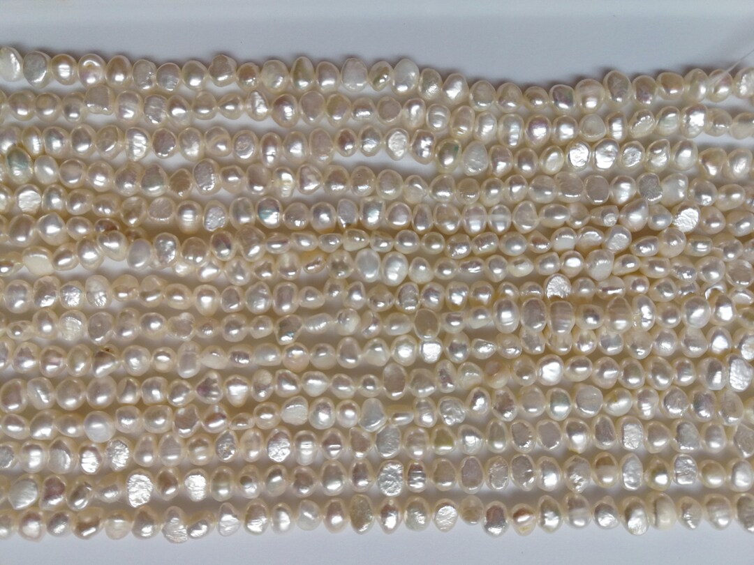 Collier Chapelet En Perles D'eau Douce Culture 7-8 Mm - Baroque