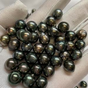 9-10 mm Juicy Extra Luster Semi Baroque Tahitian Cultured Pearls, Undrilled Tear Drops, Wholesale For Jewelry Making, No pick lot,Sold by PC