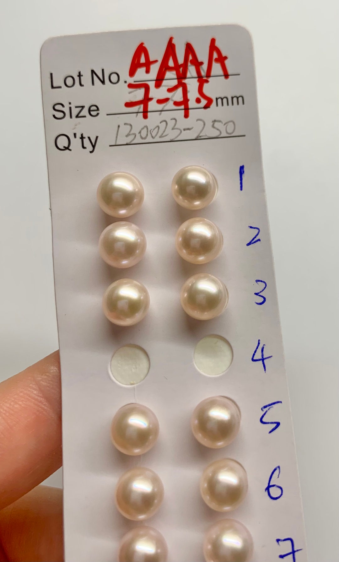 AB035 (AAA 5-5.5 mm White Japanese Akoya Saltwater Pearl Bracelet with