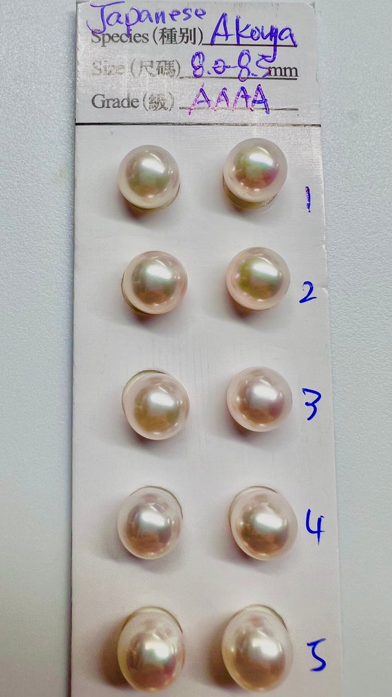 Akira Toriyama The World Orecchini Perla Coltivata Akoya AA 5-6 Mm, Set Da 50, Multicolore, Senza Nichel, Per Occasioni Speciali Persona Revelations - Foto 2