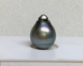 11.2X14.9 mm Tahitian Cultured pearl, Baroque/Tear Drop, wholesale,Sold by PC, Lot18316-1112-042924-8