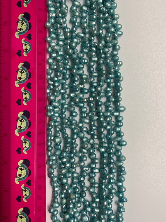 Collana Di Perle Barocche Di Riso Rosa: Acqua Dolce Coltivata, 7-8 Mm - Italia - Foto 7