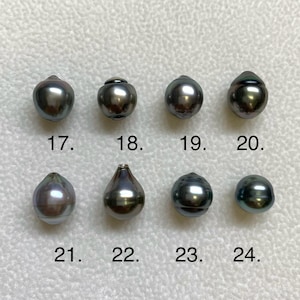 9-10 mm High Luster green/Grey/Dark color, Circle-Drop/Baroque Tahitian Cultured Pearl,Sold by Pc, Earring,Pendant, Wholesale pearls