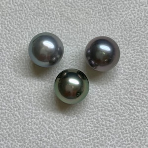 Tahitian pearl, 3 PCS of 11-12mm,  Tahitian Cultured pearls, Sold by Set, Lot19348-1112-071324-2